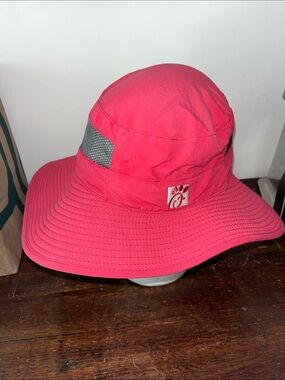 Red Chick Fil A Sun Brim bucket hat ask how to get for free unisex osfa